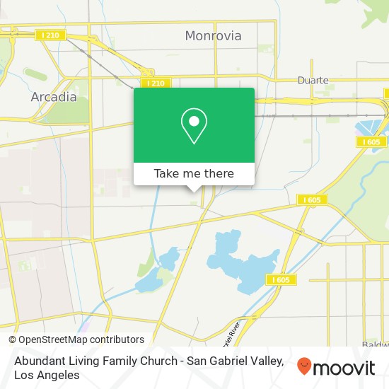 Mapa de Abundant Living Family Church - San Gabriel Valley