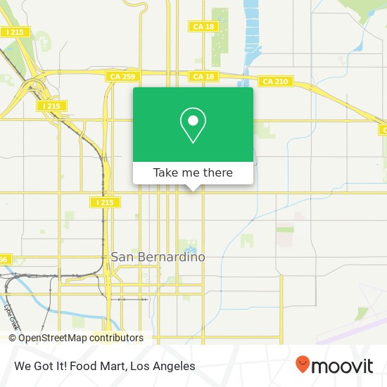 Mapa de We Got It! Food Mart