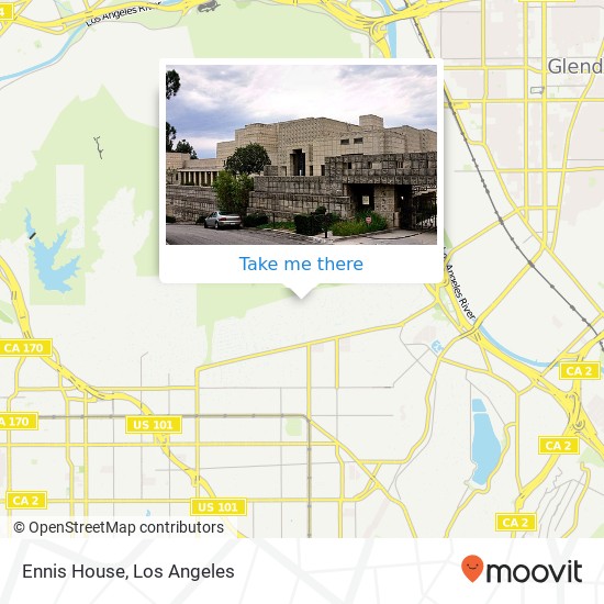 Ennis House map