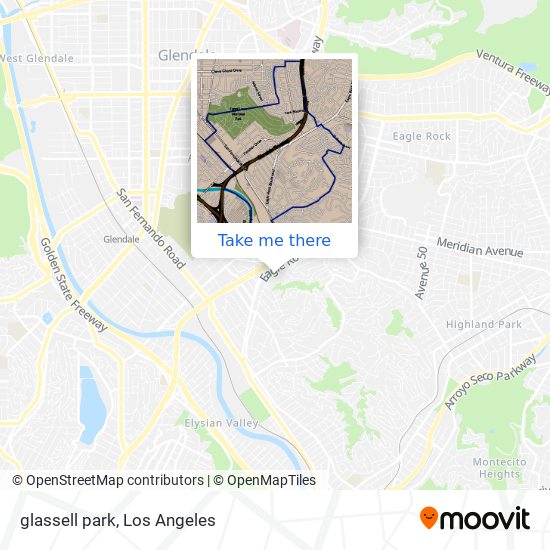 Mapa de glassell park