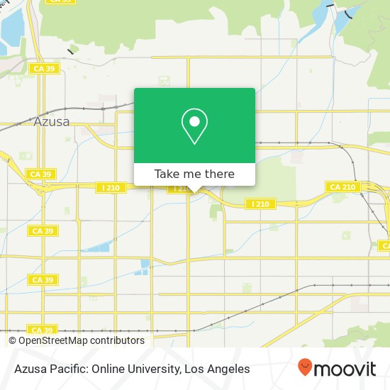 Azusa Pacific: Online University map