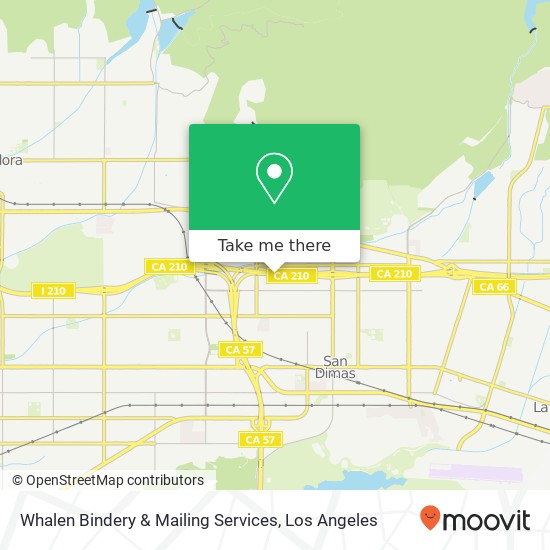 Whalen Bindery & Mailing Services map