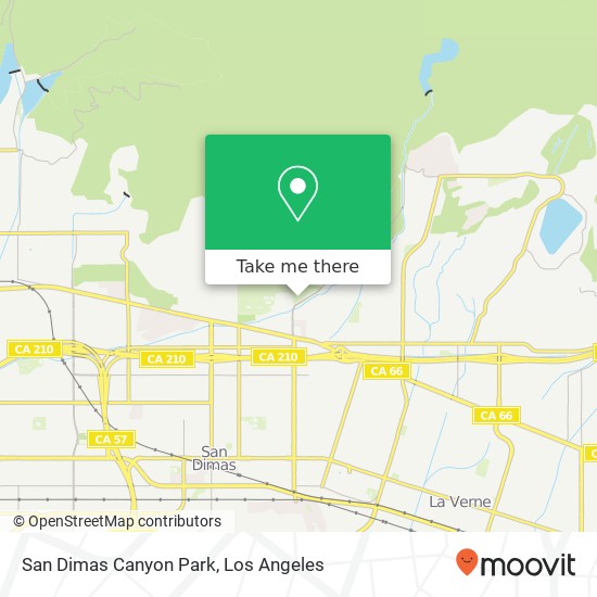 San Dimas Canyon Park map