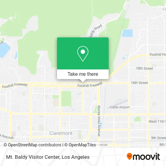 Mt. Baldy Visitor Center map