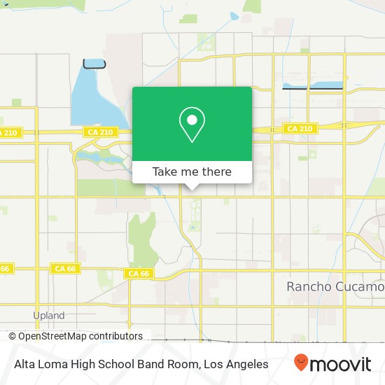 Mapa de Alta Loma High School Band Room