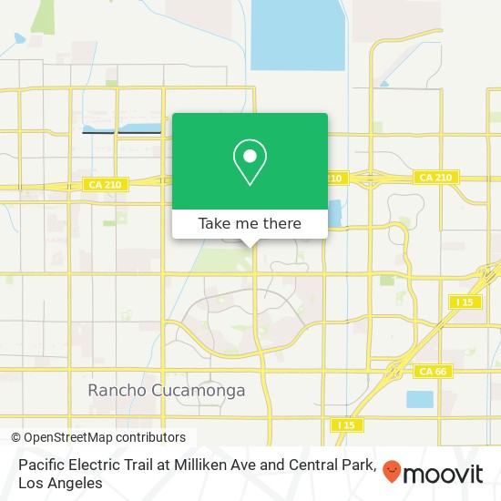 Pacific Electric Trail at Milliken Ave and Central Park map