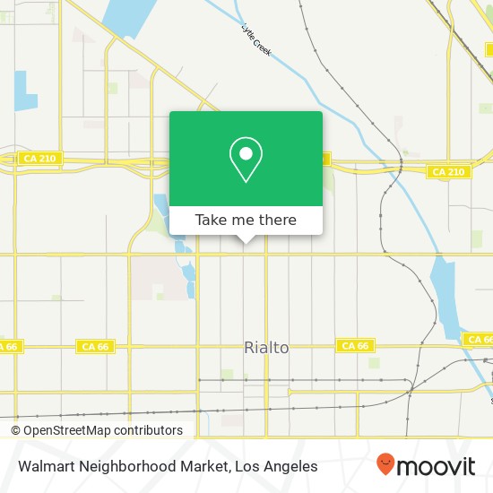 Mapa de Walmart Neighborhood Market