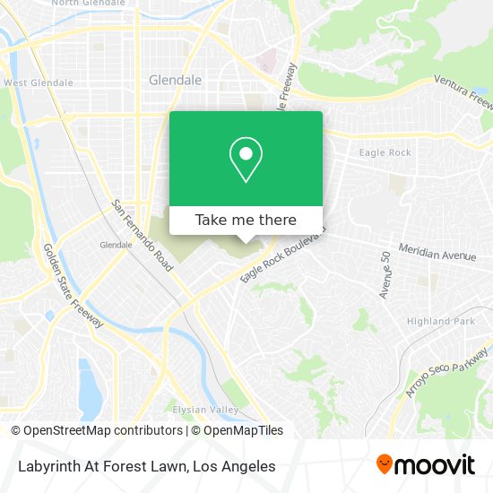 Labyrinth At Forest Lawn map