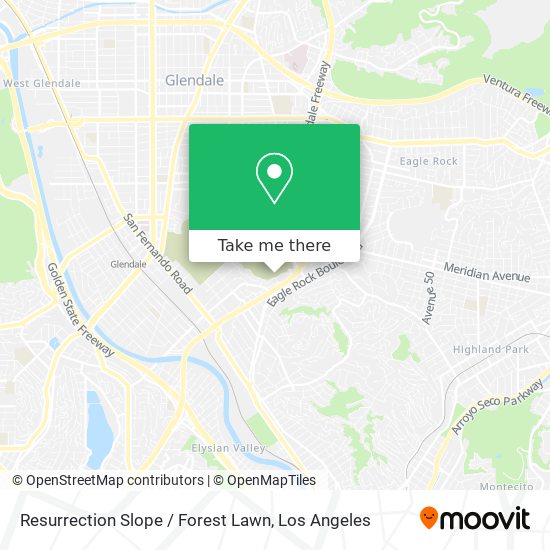 Resurrection Slope / Forest Lawn map