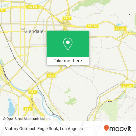 Victory Outreach Eagle Rock map