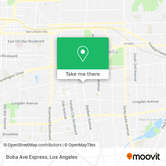 Mapa de Boba Ave Express