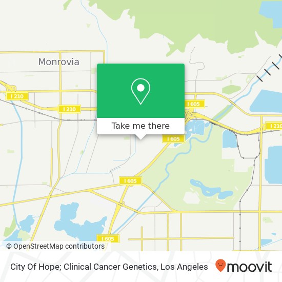 City Of Hope; Clinical Cancer Genetics map