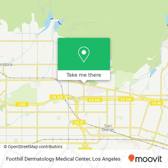 Mapa de Foothill Dermatology Medical Center