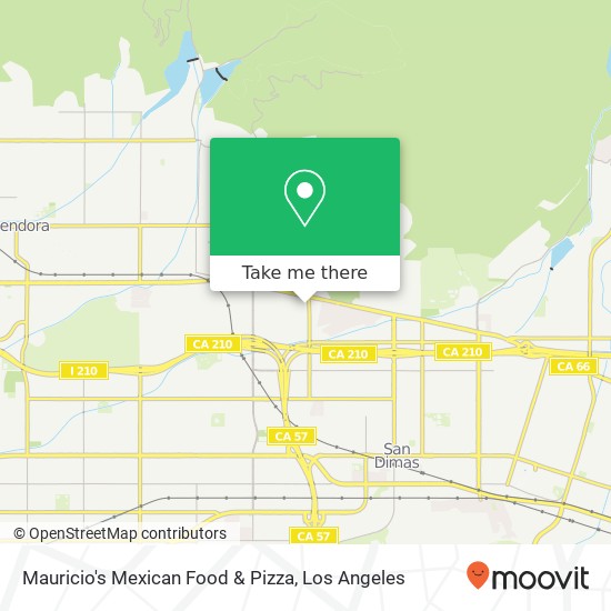 Mapa de Mauricio's Mexican Food & Pizza