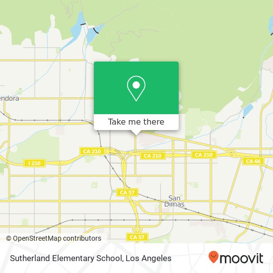 Sutherland Elementary School map