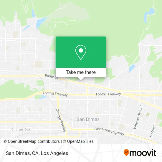 San Dimas, CA map