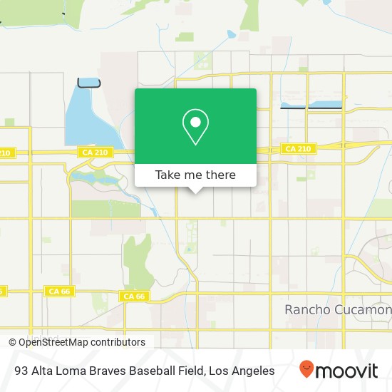 93 Alta Loma Braves Baseball Field map
