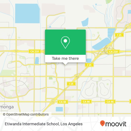 Mapa de Etiwanda Intermediate School
