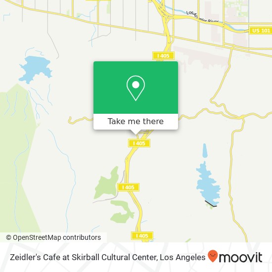 Zeidler's Cafe at Skirball Cultural Center map