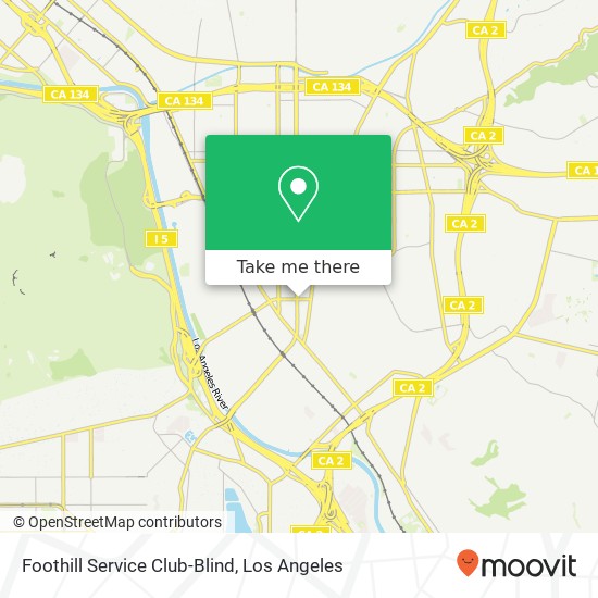 Foothill Service Club-Blind map