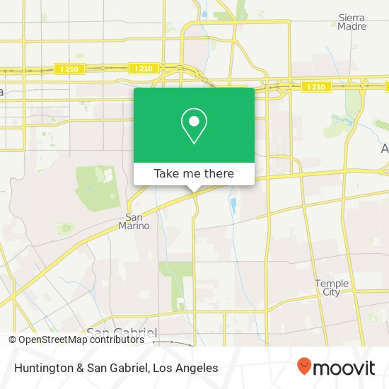 Mapa de Huntington & San Gabriel