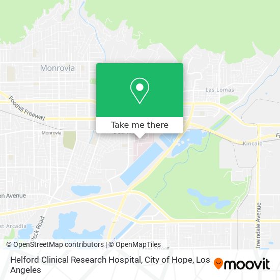 Mapa de Helford Clinical Research Hospital, City of Hope