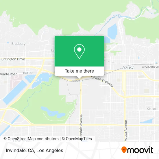 Irwindale, CA map