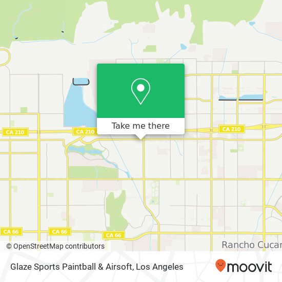 Mapa de Glaze Sports Paintball & Airsoft