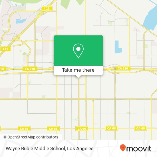 Mapa de Wayne Ruble Middle School