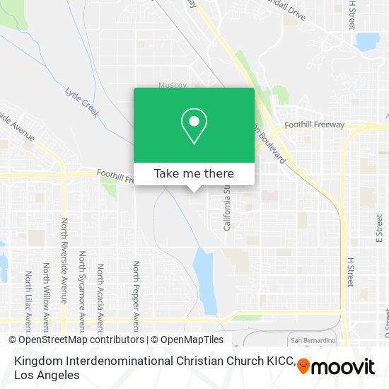 Kingdom Interdenominational Christian Church KICC map