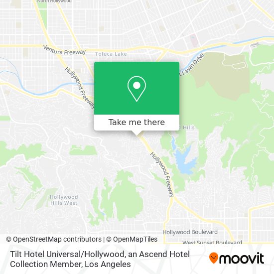 Tilt Hotel Universal / Hollywood, an Ascend Hotel Collection Member map