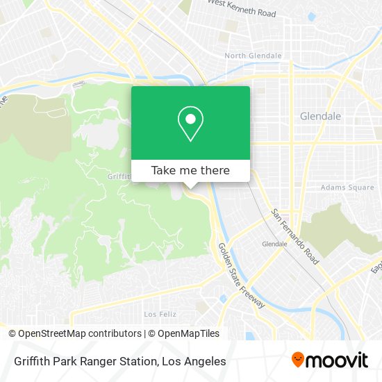 Griffith Park Ranger Station map