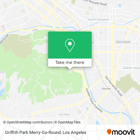 Mapa de Griffith Park Merry-Go-Round