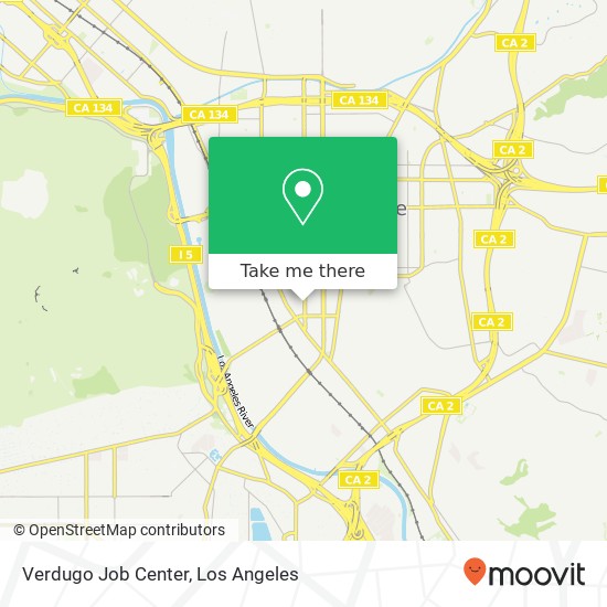 Verdugo Job Center map