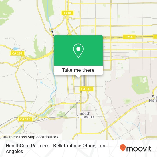Mapa de HealthCare Partners - Bellefontaine Office