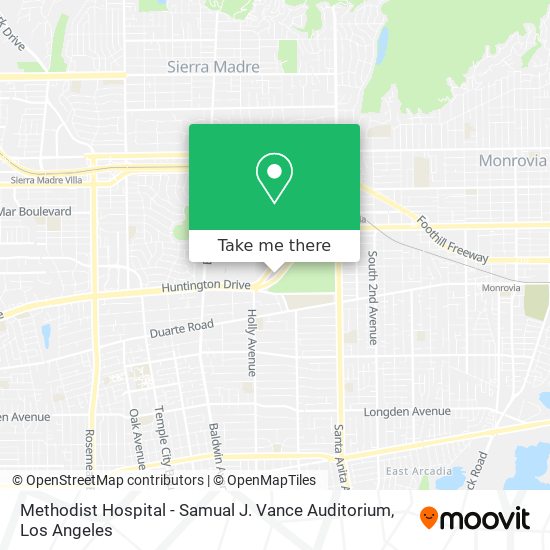 Methodist Hospital - Samual J. Vance Auditorium map