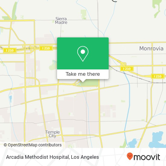 Mapa de Arcadia Methodist Hospital