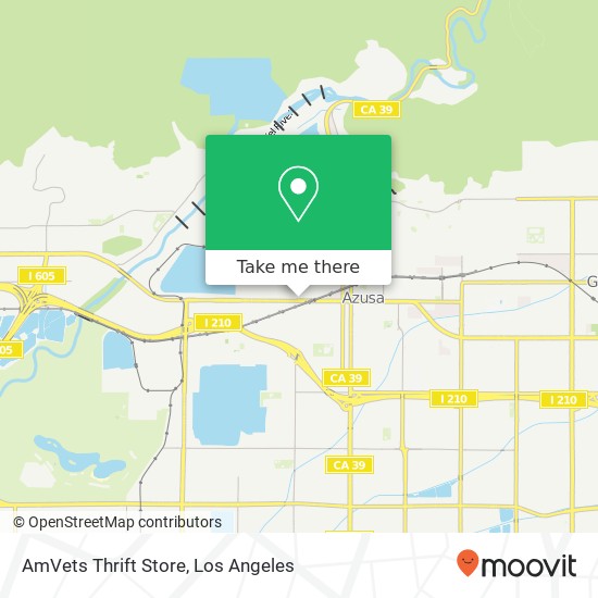 Mapa de AmVets Thrift Store