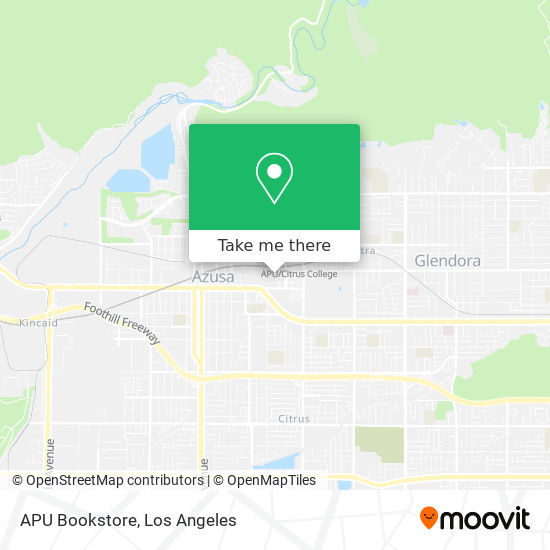 APU Bookstore map