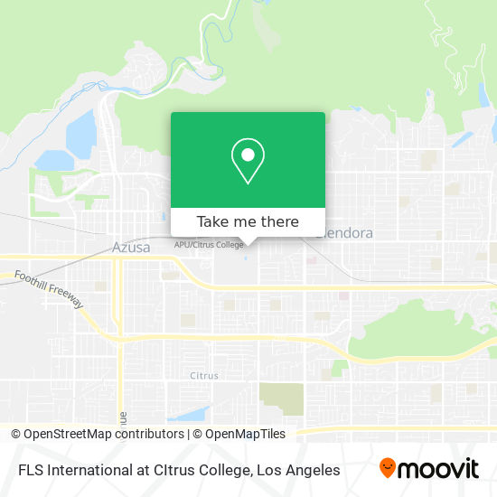 Mapa de FLS International at CItrus College