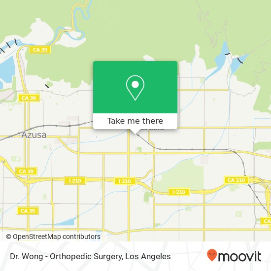 Dr. Wong - Orthopedic Surgery map