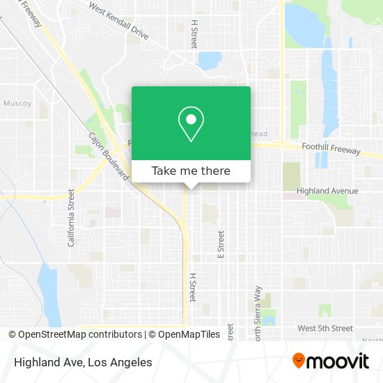 Mapa de Highland Ave