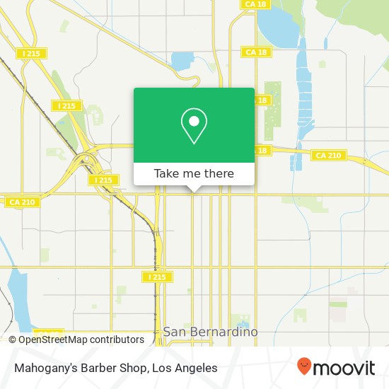 Mahogany's Barber Shop map