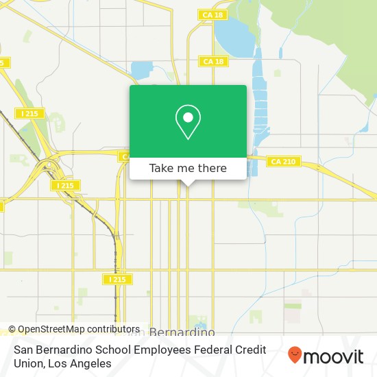 Mapa de San Bernardino School Employees Federal Credit Union