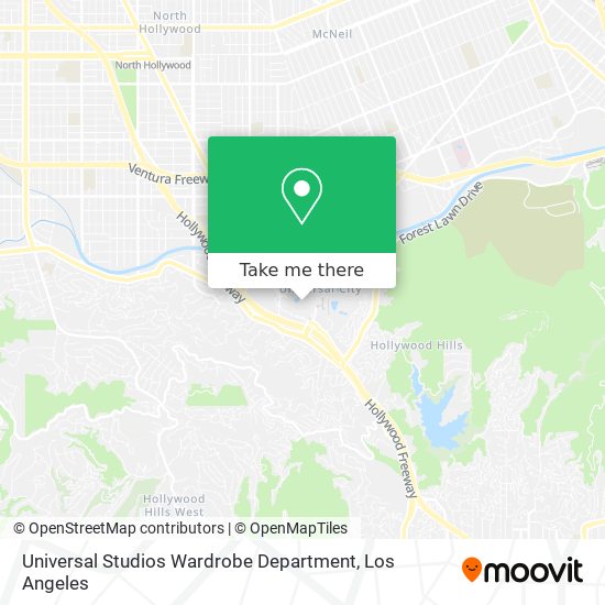 Universal Studios Wardrobe Department map