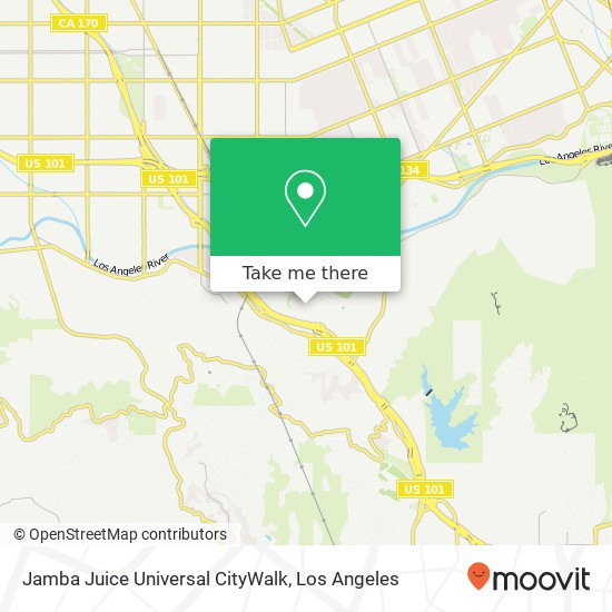 Jamba Juice Universal CityWalk map