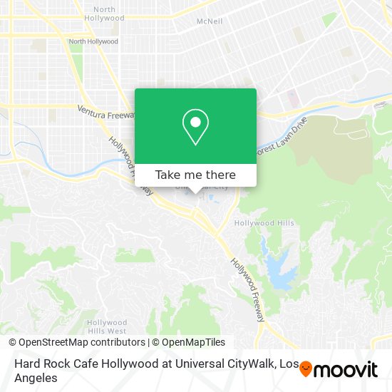 Mapa de Hard Rock Cafe Hollywood at Universal CityWalk