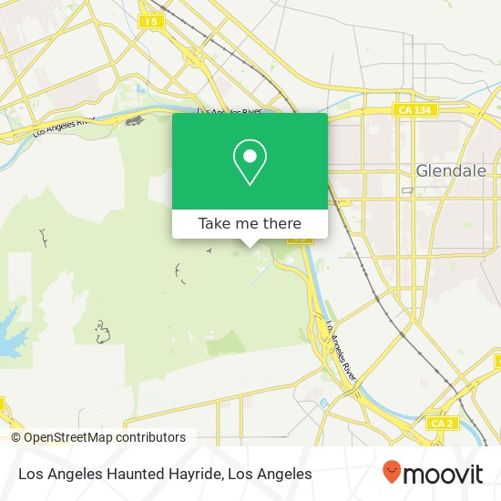 Mapa de Los Angeles Haunted Hayride