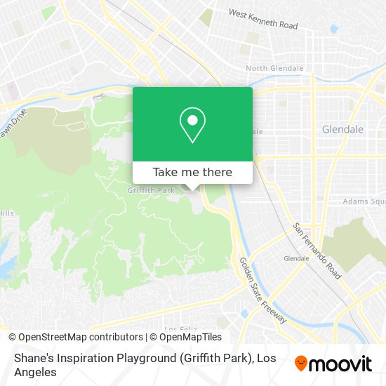 Mapa de Shane's Inspiration Playground (Griffith Park)