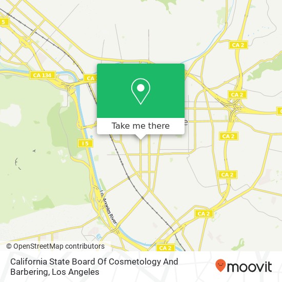Mapa de California State Board Of Cosmetology And Barbering
